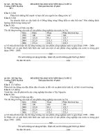 Đề   HD chấm thi học kỳ 2 môn Địa  12  (2010 2011)