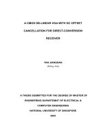 A CMOS DB linear VGA with DC offset cancellation for direct conversion receiver