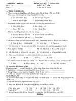 Đề thi HKII lý 6 ( có ma trận mới )