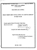 phát triển bền vững công ty chứng khoán ở việt nam