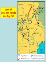 Lược đồ  chiến dịch  Việt Bắc   thu  đông 1947