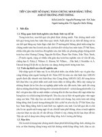 TIẾP cận một số DẠNG TOÁN CHỨNG MINH BẰNG TIẾNG ANH ở TRƯỜNG PHỔ THÔNG 