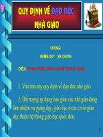 Đạo đức nhà giáo