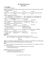 De thi thư Hóa 9 ki II