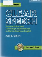 Clear speech Pronunciation and Listening Comprehension in North American English