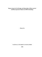 Improvement in the design and operation of bio reactors and bio separators based on SMB technology 