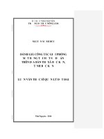 Đánh giá công tác giải phóng mặt bằng tại một số dự án trên địa bàn thị xã bắc kạn tỉnh bắc kạn