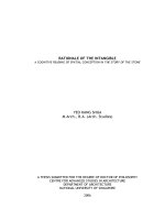 Rationale of the intangible a cognitive reading of spatial conception in the story of the stone 