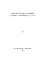 Game theoretic approaches to cooperation in wireless networks