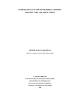 Comparative analysis of microbial genomes  architecture and applications 