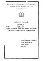 Kế toán doanh thu, chi phí và xác định kinh doanh tại Công ty Cổ phần Cung ứng Tàu biển Sài Gòn