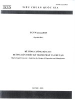 BÊ TÔNG CƯỜNG độ CAO  HƯỚNG dẫn THIẾT kế THÀNH PHẦN và CHẾ tạo 