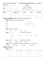 Đề thi học sinh giỏi môn toán lớp 2 năm học 2010   2011  trường tiểu học nguyễn viết xuân 