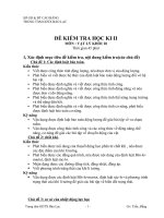 MA TRẬN ĐỀ THI HỌC KỲ 2   LỚP 10