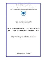 Thẩm định dự án nhà máy xử lý rác thải sinh hoạt thành phố phan thiết, tỉnh bình thuận 