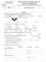 Đề thi cuối ki 2 môn Toán lớp 4