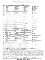 ĐỀ ÔN TẬP HK II   LỚP 9