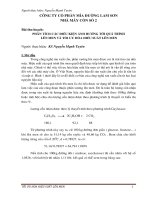 Phân tích các điều kiện ảnh hưởng tới quá trình lên men và tối ưu hóa hiếu suất lên men