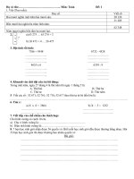 Bộ đề ôn tập Toán 3   cuối HK2