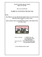 Hệ thống các sản phẩm huy động vốn của ngân hàng thương mại cổ phần á châu (ACB) và kiến nghị áp dụng sản phẩm huy động tiết kiệm tích lũy mua nhà 