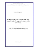 Đánh giá tình trạng ô nhiễm và đề xuất các giải pháp cải thiện chất lượng nước sông nhuệ 