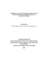 Modeling and system improvements for wavelength conversion in optical switching nodes 