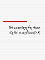 Tính toán mô hình hồi quy đơn trong kinh tế lượng 