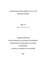 A knowledge based approach to active decision support