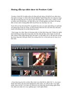 Hướng dẫn tạo slide show từ Proshow Gold