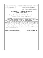 BẢNG ĐĂNG KÍ CƠ QUAN VĂN HÓA