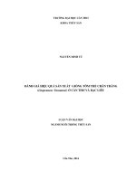đánh giá hiệu quả sản xuất giống tôm thẻ chân trắng (litopenaeus vannamei) ở cần thơ và bạc liêu