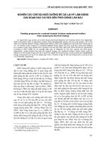 Nghiên cứu chế độ nuôi dưỡng bê cái lai HF làm giống giai đoạn sau cai sữa đến phôi giống lần đầu