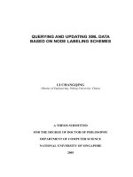 Querying and updating XML data based on node labeling schemes 