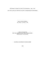 Economic change in the pattani region, c  1880 1930 tin and cattle in the era of siams administrative reforms 