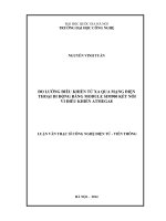 Đo lường điều khiển từ xa qua mạng điện thoại di động bằng modulsim900 kết nối vi điều khiển ATmega8 