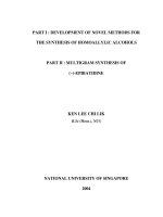 Part   development of novel methods for the synthesis of homoallylic alcohols part II  multigrams synthesis of ( ) epibatidine 