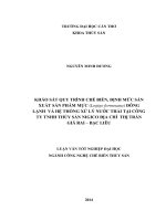 khảo sát quy trình chế biến, định mức sản xuất sản phẩm mực (logigo formosana) đông lạnh và hệ thống xử lý nước thải tại công ty tnhh thủy sản nigico địa chỉ thị trấn giá rai – bạc liêu
