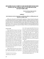 Ảnh hưởng của xử lý nhiệt và luân chuyển nhiệt độ bảo quản lên mức độ tổn thương lạnh và thời gian bảo quản của quả Thanh Long