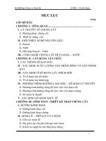 Thiết kế tháp chưng hệ  Etanol và Nước