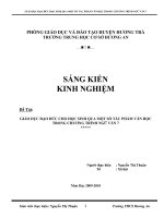 SKKN  Giáo dục đạo đức cho HS qua một số tác phẩm VH Ngữ Văn 7