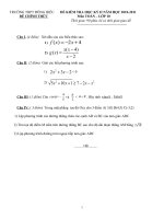 DE KTRA HKII 10( THPT ĐÔNG HIẾU) CÓ ĐÁP ÁN