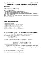 chuyen de gai bai toan bang cach lap PT HPT