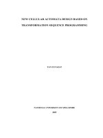 New cellular automata design based on transformation sequence programming 