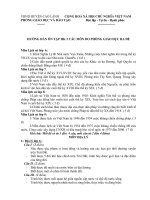 Cấu trúc đề kiểm tra các môn phòng ra đề HKII 2010 2011