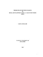 Problems of decision making in rural development NGOs  a case study from india 
