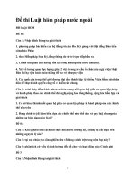 đề thi luật hiến pháp nước ngoài