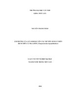 ảnh hưởng của levamisole lên các chỉ tiêu sinh lý miễn dịch trên cá tra giống ( pangasianodon hypophthalmus)