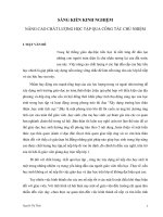 SKKN VE CONG TAC CHU NHIEM