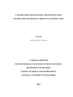 A framework for measuring the benefits that information technology brings to construction