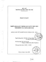 Triển khai quy trình sản xuất viên nén nifedipin tác dụng kéo dài